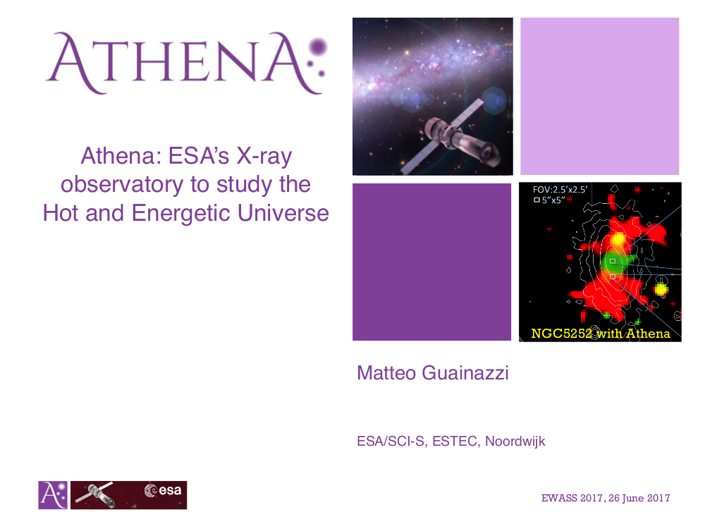 Athena: ESA's X-ray observatory to study the Hot and Energetic Universe