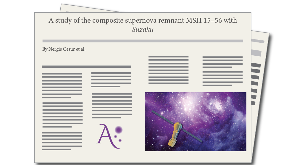 "A study of the composite supernova remnant MSH 15–56 with Suzaku", by N. Cesur et al.