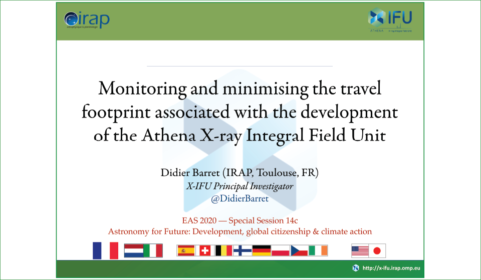 Monitoring and minimising the travel footprintof the Athena X-IFU