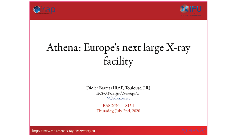 Athena: Europe's next large X-ray facility