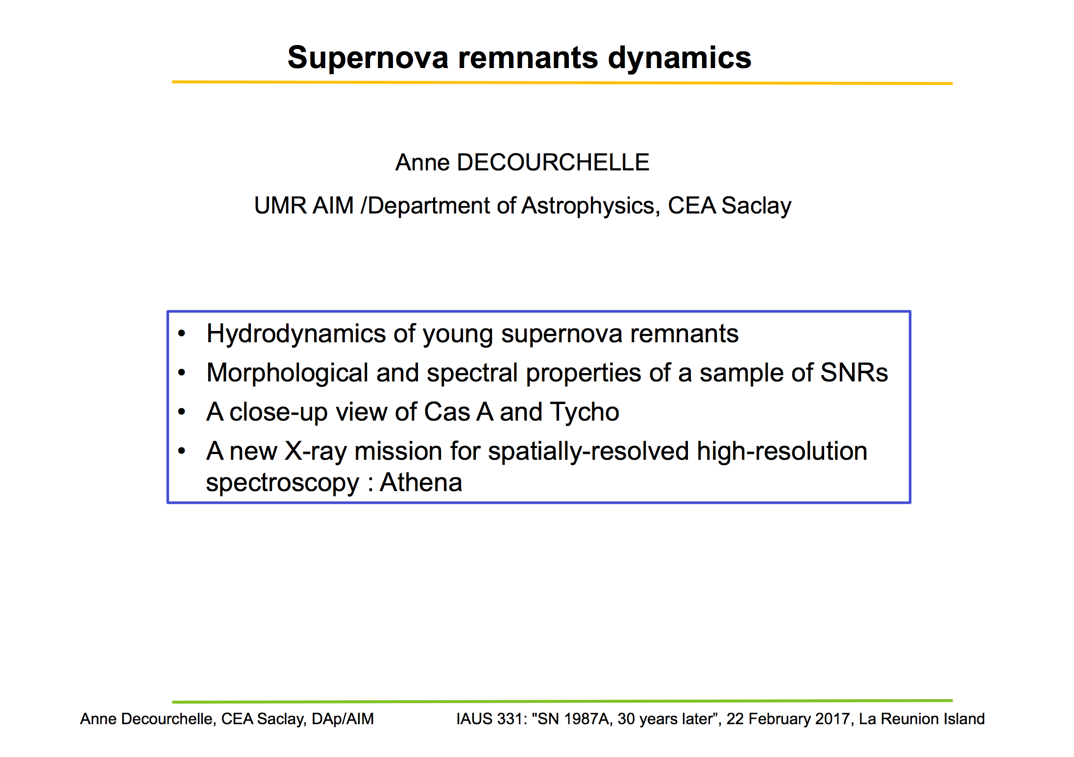 La dinámica de las remanentes de supernova