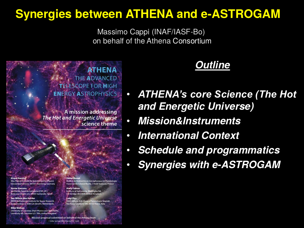 Sinergias entre Athena y eASTROGAM