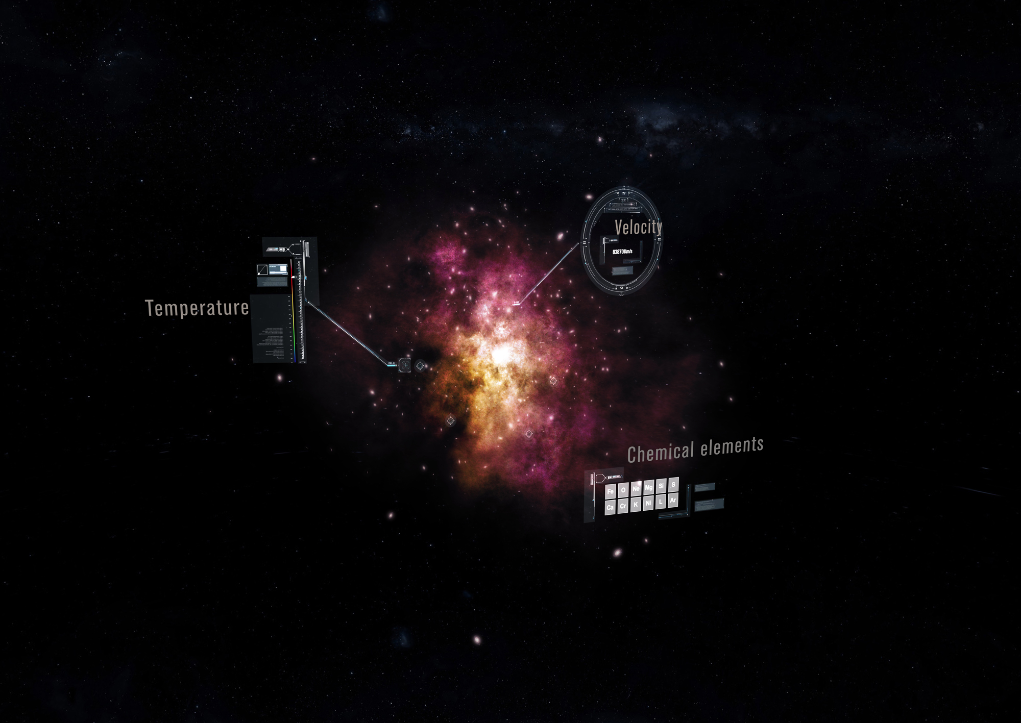 By measuring precisely the energy of the X-rays emitted