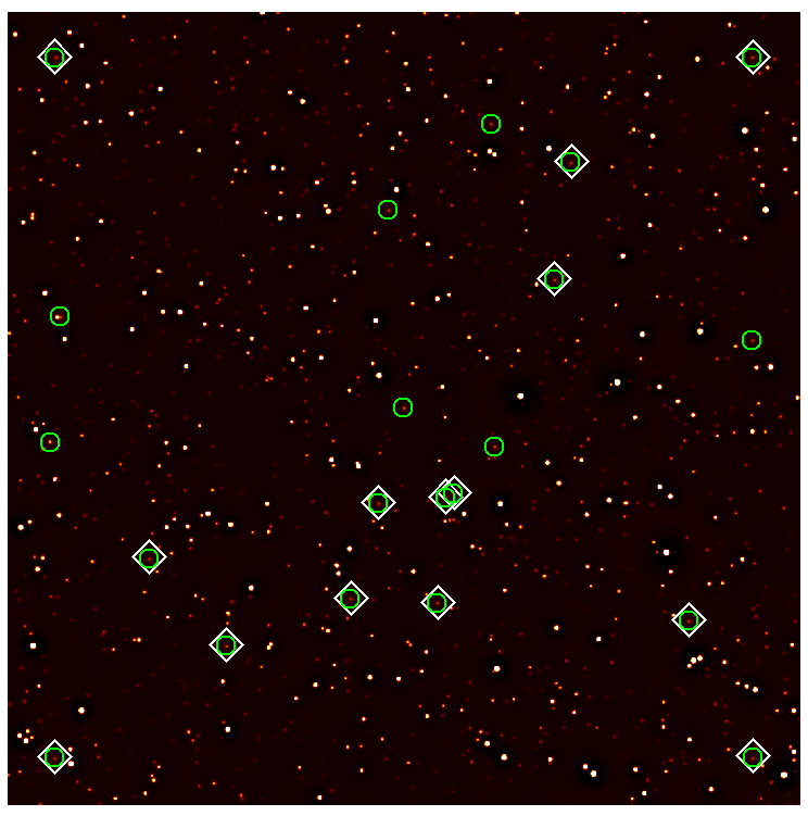 Simulated wavelet filtered image of an 80 ks Athena/WFI