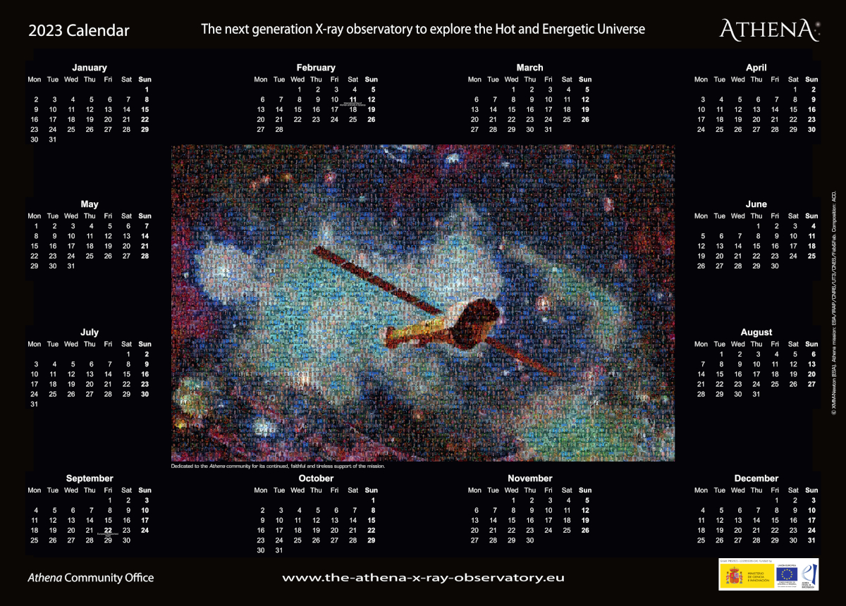 Athena calendar 2023 Athena Xray observatory Athena Xray observatory