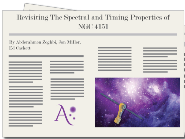 "Revisiting The Spectral and Timing Properties of NGC 4151", Abderahmen Zoghbi, Jon Miller & Ed Cackett