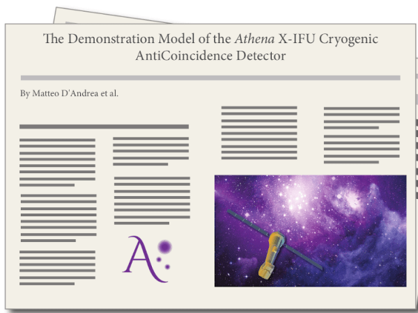 "The Demonstration Model of the Athena X-IFU Cryogenic AntiCoincidence Detector", by M. D'Andrea