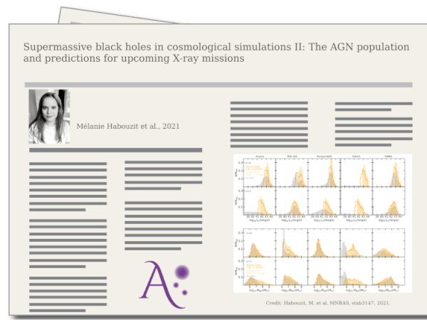 Supermassive black holes in cosmological simulations II: The AGN population and predictions for upcoming X-ray missions, by Mélanie Habouzit